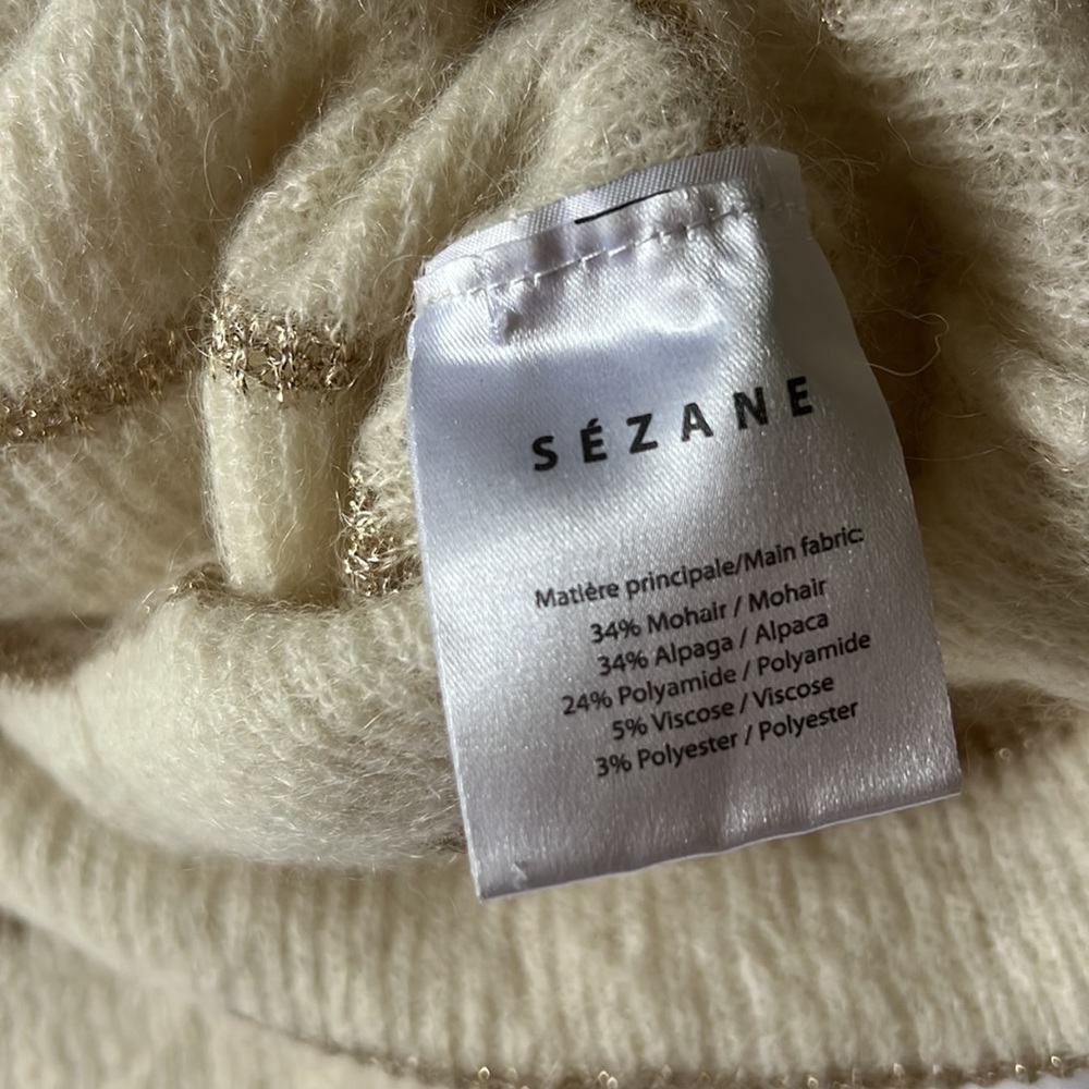 Sezane Striped Sweater View 3